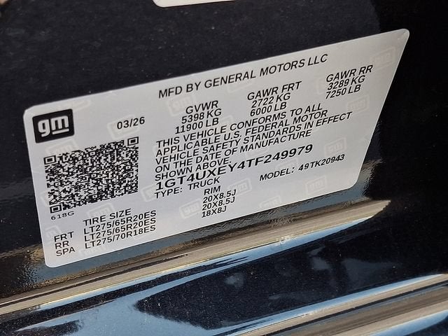 2026 GMC Sierra 2500 HD Denali Ultimate