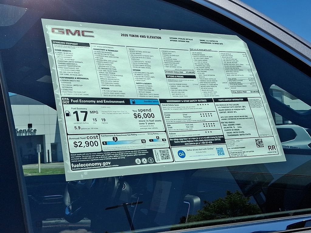 2026 GMC Yukon Elevation