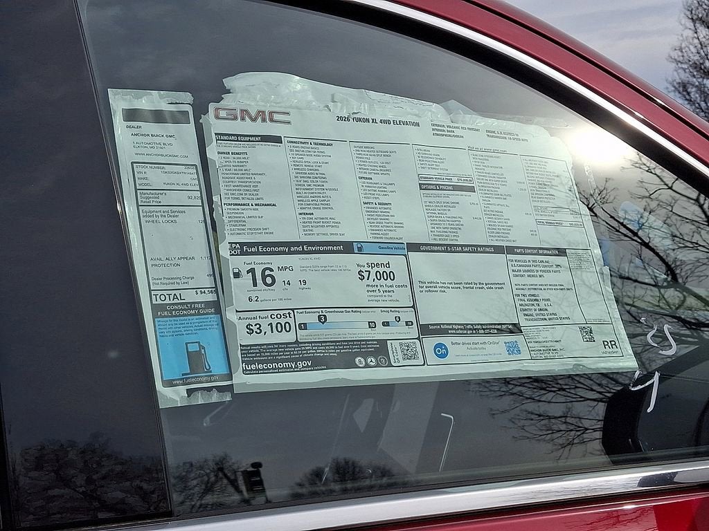 2026 GMC Yukon XL Elevation