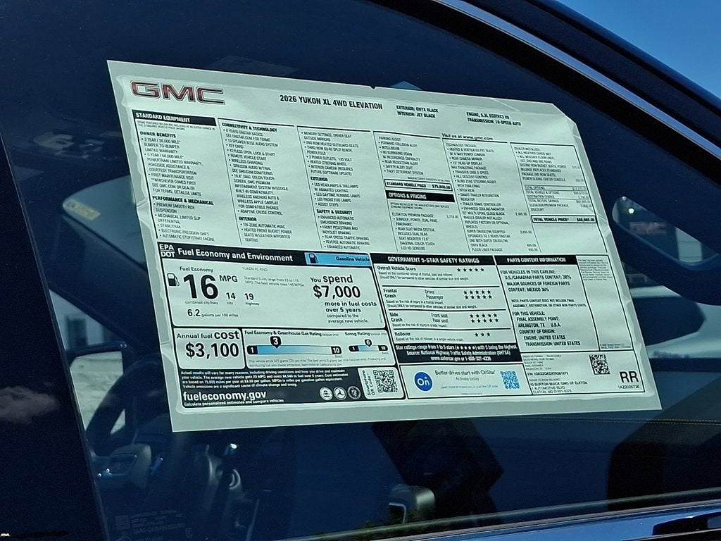2026 GMC Yukon XL Elevation