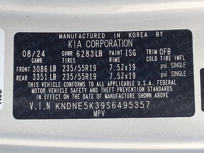 2025 Kia Carnival MPV SX