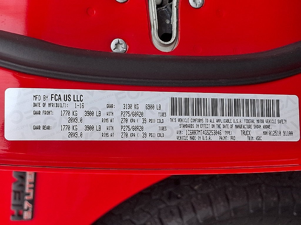 2016 RAM 1500 Sport
