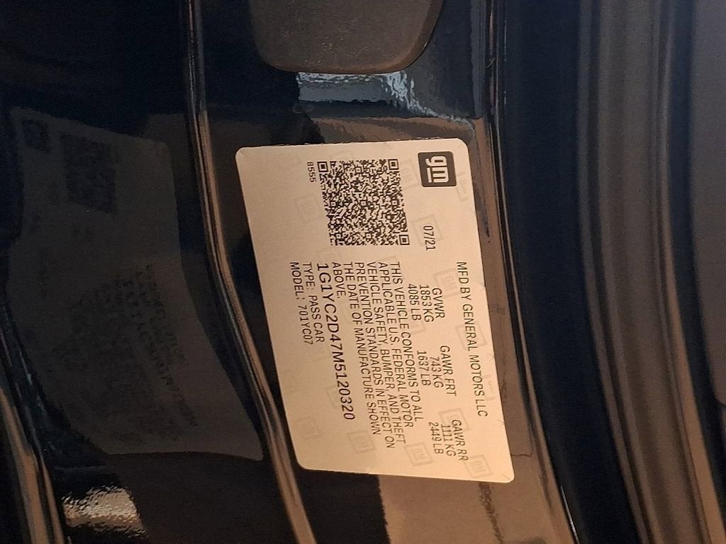 2021 Chevrolet Corvette Stingray 3LT