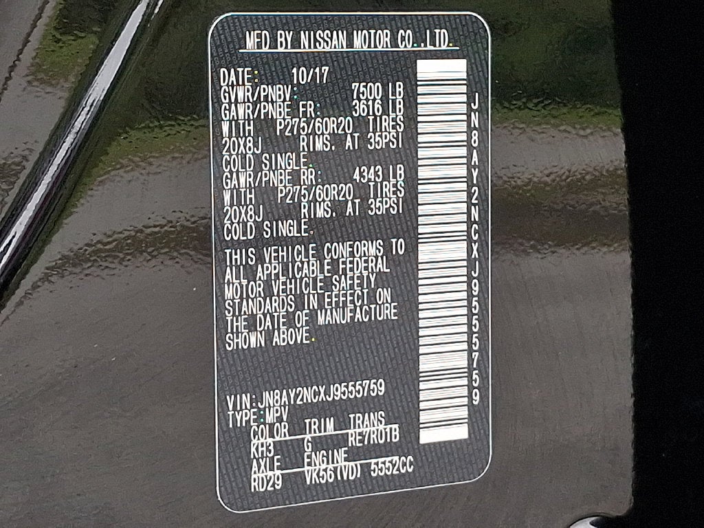 2018 Nissan Armada Platinum